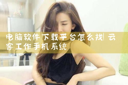 电脑软件下载平台怎么找